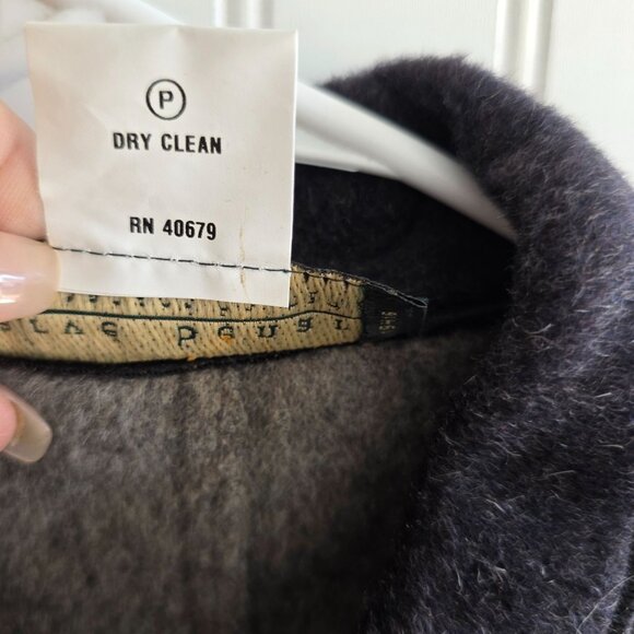 Harvé Benard Wool Blend Jacket Size 10 Button-Front Ukraine Chic Deadstock - Picture 3 of 10